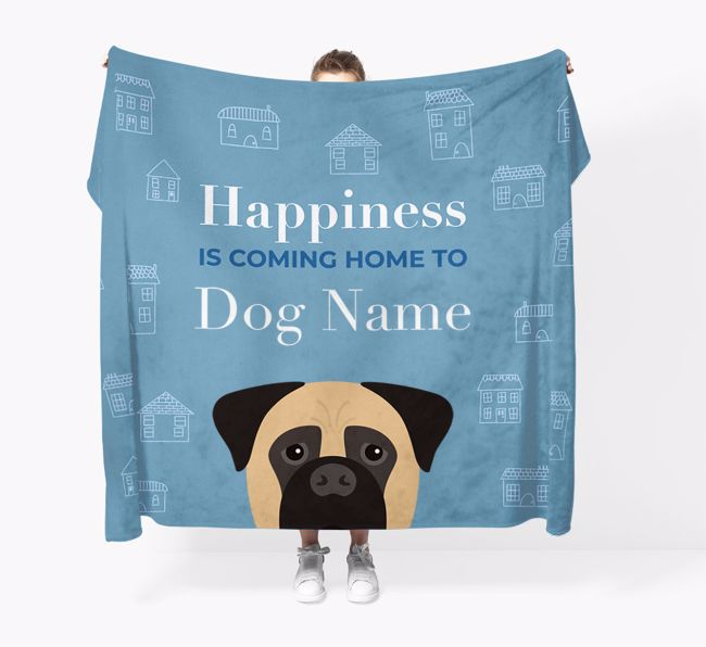 Happiness Is: Personalized {breedFullName} Throw Blanket